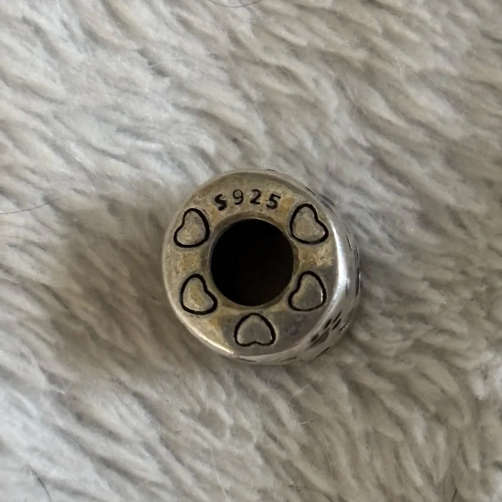 Silver Paw Print Charm for Pets